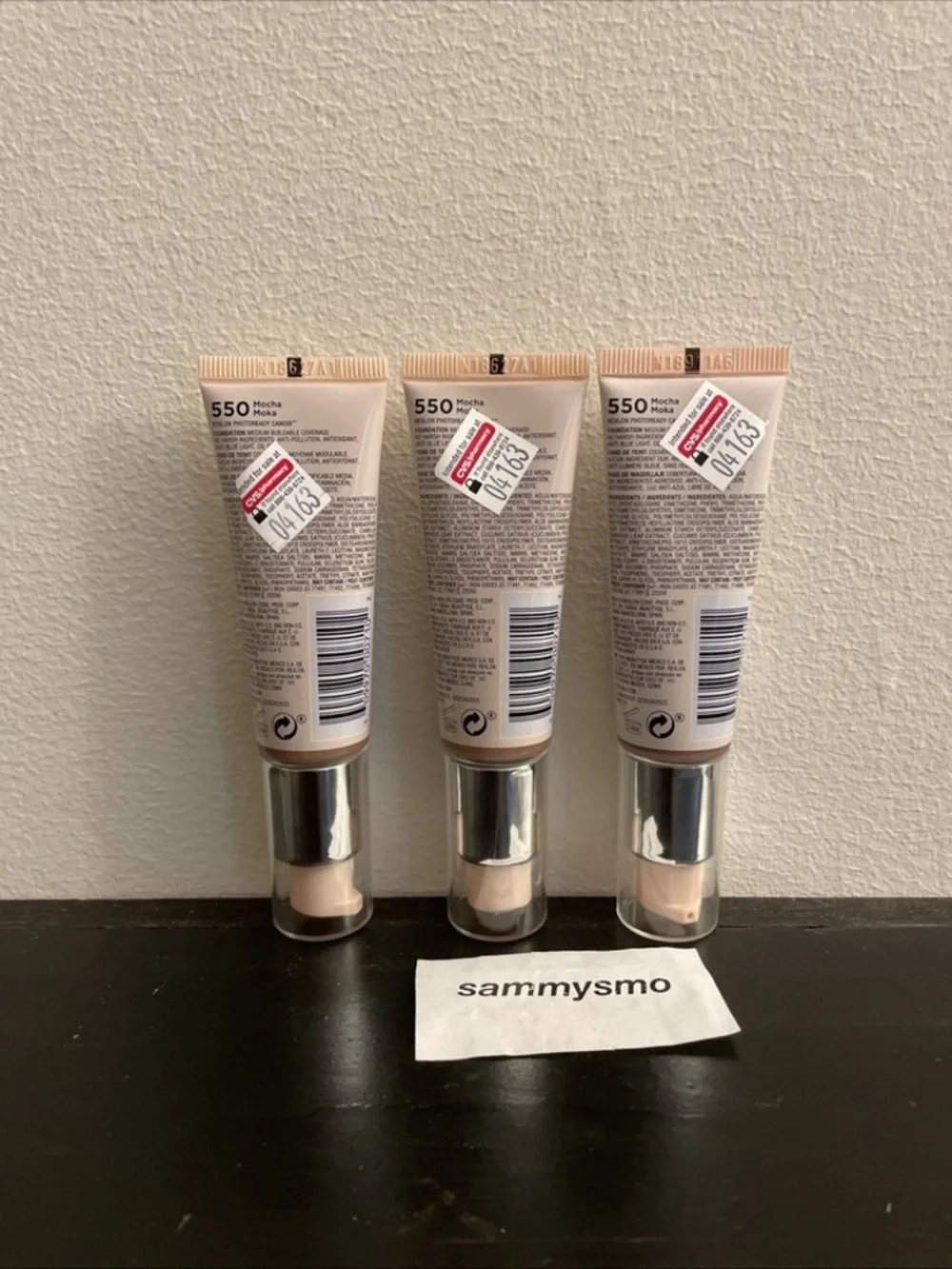 Revlon Photoready Candid Natural Finish Anti Pollution Foundation #550 MOCHA, x3